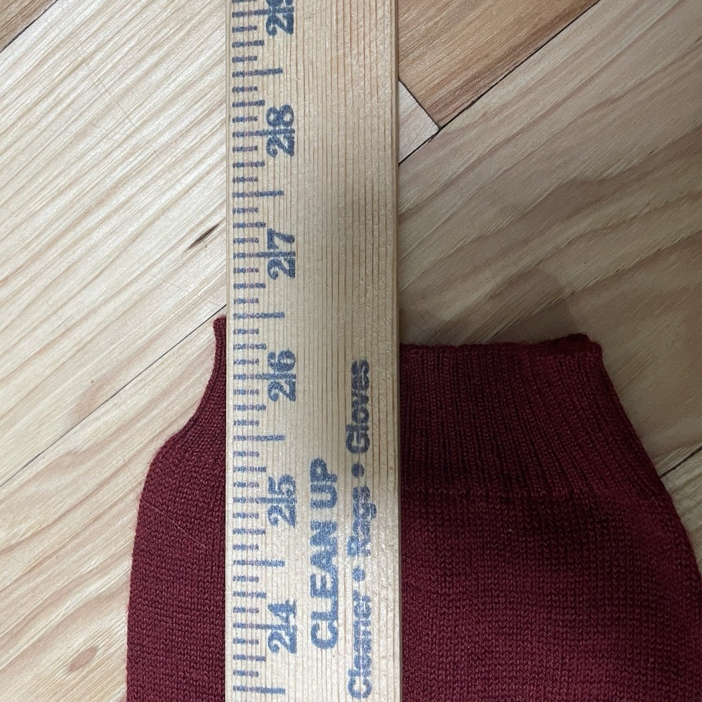 Murano Italia Men's Wool Blend Sweater Made in Italy Maroon Collar Sweater Sz L - Picture 8 of 10